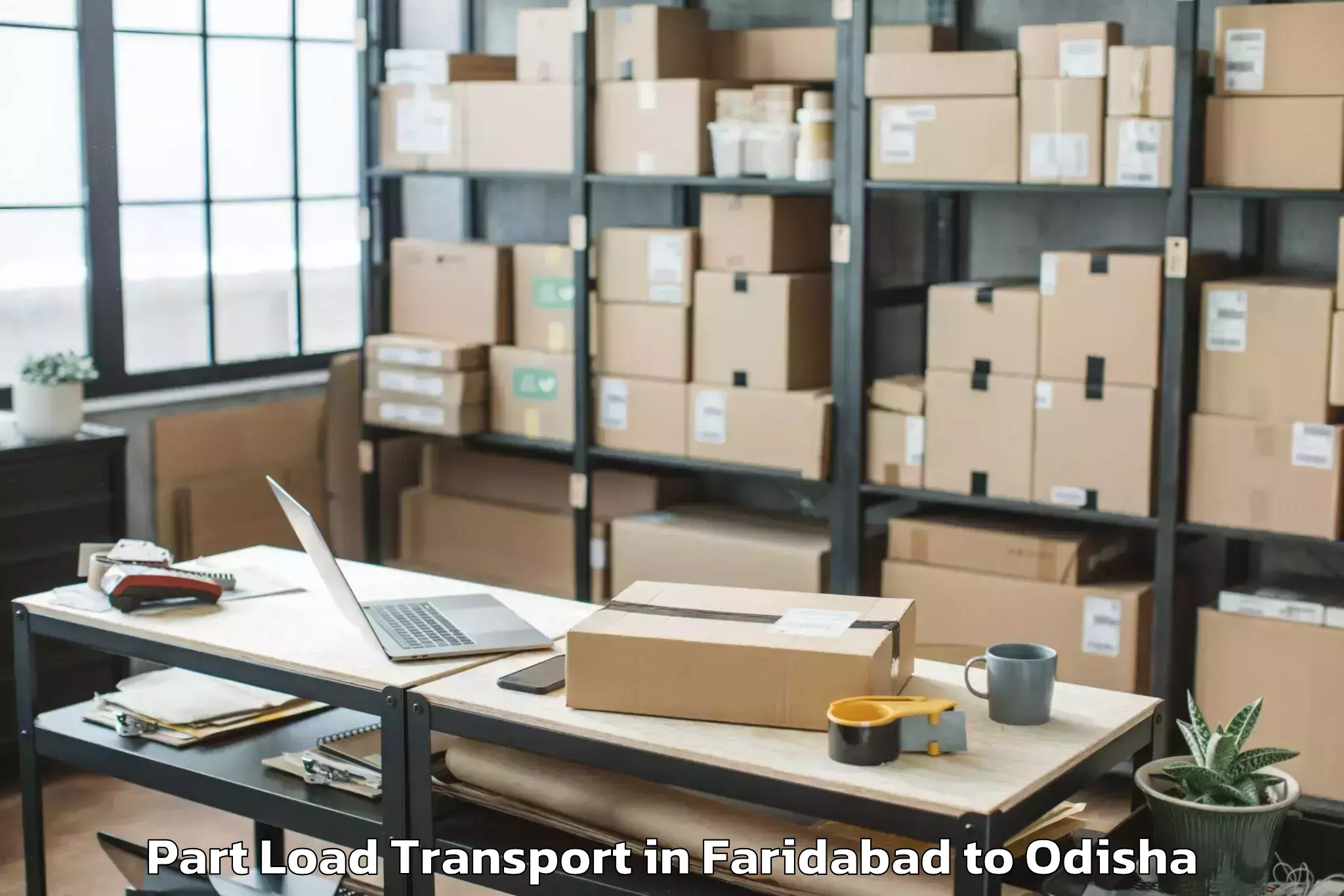 Professional Faridabad to Bangomunda Part Load Transport